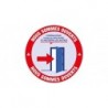 Stickers Vitrine Rond -  Lot de 3 - Nous sommes ouvert