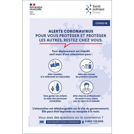 Affiches coronavirus informatives (offre spéciale)