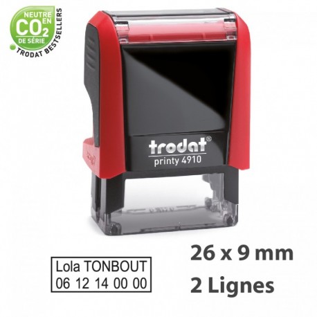 Tampon Encreur Trodat 4910  (26 x 10 mm)
